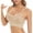 Beige, variant on Women Lace Bra Sexy Seamless Breathable Comfortable Bralettes Wireless Bralette Strappy Padded Bandeau Bra Crop Top