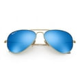thumbnail image 3 of Ray-Ban Mirrored Clubmaster RB3507-137/7O-51 Silver Sunglasses, 3 of 3