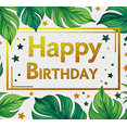 thumbnail image 4 of Tropical Themed Happy Birthday Banner with Pineapples and Leaves Background Backdrop Party Supplies Birthday Decoration Photography Props, 4 of 7