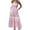 Pink independence day dresses for women, variant on Wenini Summer Dresses for Women Sleeveless V-Neck Maxi Striped Print Summer Dresses Beach Spaghetti Strap Pocket Pleated Swing Dress Pink s