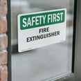 thumbnail image 4 of Fire Extinguisher OSHA SAFETY FIRST Vinyl Decal Label 5 Inch x 3.5 Inch - 10 Pack, 4 of 6