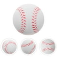 thumbnail image 2 of 4 Pcs Pratique de Softball pour Enfants Entraînement de Sécurité Usage Intérieur et Extérieur Rond Blanc Mousse PU, 2 of 8