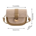 thumbnail image 3 of NOKIO Ladies' Elegant Shoulder Bag, Women'S Casual Sling Bag, Crossbody Bag With Multiple Compartments Women's Bag Braided Bag Simple Small Fresh Single Shoulder Crossbody Bag Saddle Bag, 3 of 4