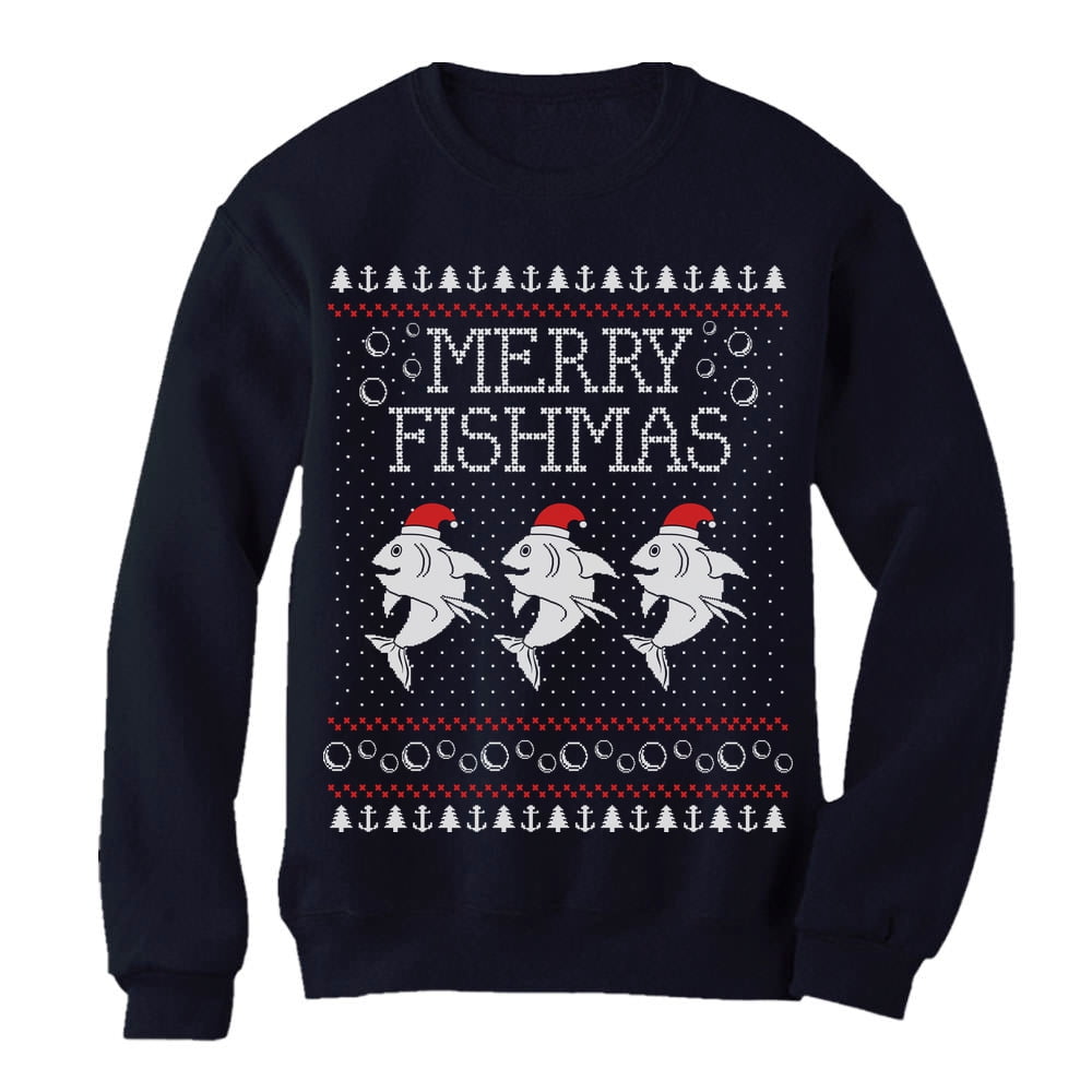 fishing ugly christmas sweater