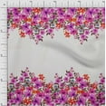 thumbnail image 1 of oneOone Silk Tabby Fabric Leaves & Flower Panel Print Fabric By Yard 42 Inch Wide, 1 of 3