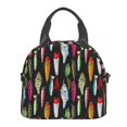 thumbnail image 5 of Japuie Colorful Fishing Lures Print Insulated Lunch Bag for Women Men,Reusable Lunch Box with Adjustable Shoulder Strap,Adult Leakproof Portable Cooler Tote Bags for Work Office Travel Picnic, 5 of 7