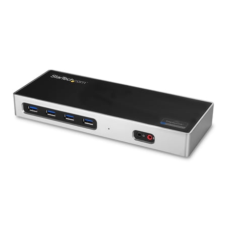 UPC: 0065030868235 | StarTech.com USB-C & USB-A Dock – Dual Monitor 4K 60Hz Dock DisplayPort + HDMI – Hybrid USB 3.0 Docking Station for USB-C/USB-A Laptops – 6x USB Type-A GbE – USB 3.2 Gen 1 – Mac/Windows