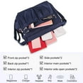 thumbnail image 5 of PouchPort Shoulder Bags for Women, Handbags Multi Pocket Waterproof Crossbody Bags, Blue, 5 of 7