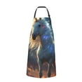 thumbnail image 2 of Picia Starry Light White Horse Waterproof Apron for Unisex Adult - Adjustable Bib Apron with Pockets, Ideal for Cooking, Gardening, Painting, and Household Chores, 2 of 9