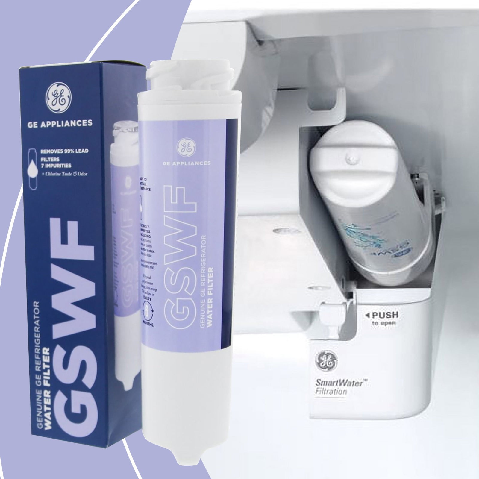 Ge Smartwater Thin Refrigerator Water Filter Gswf Replacement