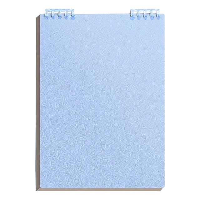 Light Blue Top-Bound Notebook with 8mm Ruled Paper for Students