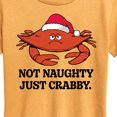 thumbnail image 3 of Instant Message - Not Naughty Just Crabby - Women's Short Sleeve Graphic T-Shirt, 3 of 7