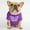 Purple, variant on Stylish Pug Dog T Shirt Round Neck Comfortable Blend Cute Teddy Puppy Cat Apparel Fashion Pet Wear Outfit
