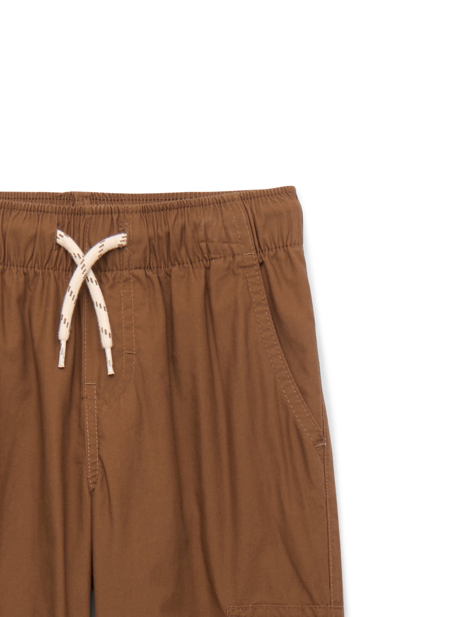 Wonder Nation Boys Poplin Cargo Pants, Sizes XS-XXL & Husky