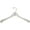 Clear with Chrome Hardware, variant on INTERNATIONAL HANGER Heavy Duty Black Plastic Bottom Hanger for Pants, 25 Pack