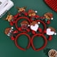 thumbnail image 3 of Tocado elástico de gorro de Papá Noel con accesorios de ropa para fiestas navideñas Tocado con temática de invierno, 3 of 5