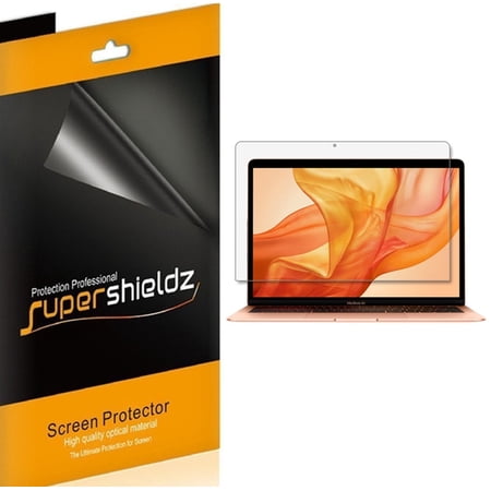 [3-Pack] Supershieldz for Apple MacBook Air 13 Inch (2020, 2019, 2018 Mode A1932 Touch ID) Screen Protector, Anti-Bubble High Definition (HD) Clear Shield