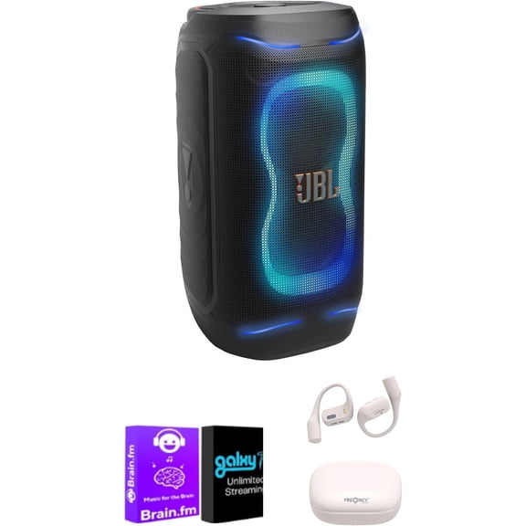 JBL PartyBox 130 Bundle with AudioTrends & FQ1100BK Stand - Black