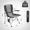 thumbnail image 2 of Heavy Duty Camping Chair, Durable Padded Folding Chair, 2 of 6
