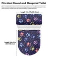 thumbnail image 6 of SEANATIVE Paw Print Toilet Lid Dust Cover Replacement Covers Bathroom Toilet Lid Cushion Water Resistant Tank Mat Indoor Home Decor Accessories Elastic Edges Toilet Lid & Tank Covers, 2 Pack, 6 of 7