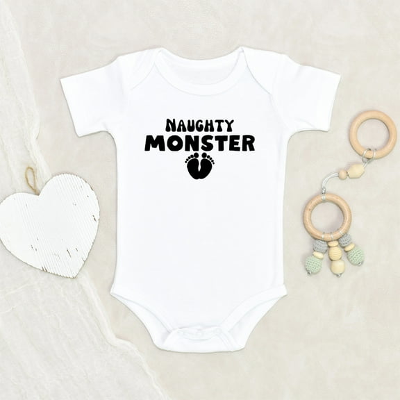Newbabywishes - Funny Naughty Monsters Baby Clothes for Boys and Girls - Newborn Baby Clothes