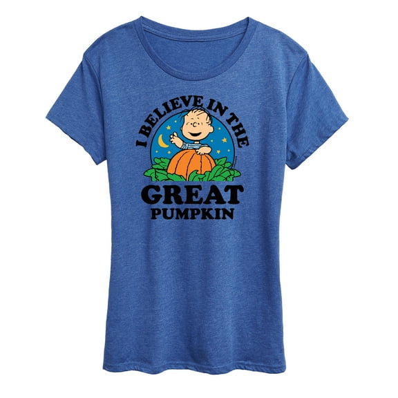 Peanuts - I Believe In The Great Pumpkin - Women's Short Sleeve Graphic T-Shirt