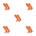 thumbnail image 3 of Calcetines atléticos Yuarrent para hombre cómodos y convenientes para hockey y fútbol naranja, 3 of 6