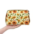 thumbnail image 4 of Salouo Sunflowers And Butterflies Pattern Large Cosmetic Bag,Portable Travel Makeup Bag Makeup Brush Organizer Cosmetics Pouch Large Capacity Travel Makeup Case Organizer, 4 of 8