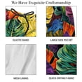thumbnail image 4 of luoweisi Men's Beach Shorts Quick Dry Swim Trunks with Mesh Lining Tropical Leaves S, 4 of 5
