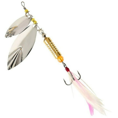 LADAEN Fishing Lure Baits Realistic Swimming Lures Artificial Lure Bait for Freshwater Saltwater 7g Double Leaf Sequins
