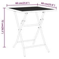 thumbnail image 4 of vidaXL 3 Piece Garden Dining Set Expanded Metal Mesh Anthracite, 4 of 5