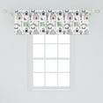 thumbnail image 2 of Ambesonne Fantasy World Valance Pack of 2, Castles Dragons Deers, 54"X18", Multicolor, 2 of 4
