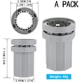 thumbnail image 2 of Faucet Coupling Nut, Faucet Fixing Tool Lock Nut Set, 1.26 Inch Quick Tighten & Release Locking Nut, One Hole Faucet Shanks Fixing Accessory for Attaching to Faucet Shanks from Underneath Counter, 2 of 4