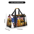 thumbnail image 3 of Balery American Truck Bolsa de Gimnasio para Mujeres, Bolsa de Viaje con Bolsillo Húmedo, Bolsa de Fin de Semana para Mujeres, Bolsa de Viaje Resistente al Agua, 3 of 7