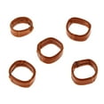 thumbnail image 1 of 5 uds correa de reloj de cuero artificial hebilla Keeper Holder retenedor Loop 20mm 20mm Marrón Hugo bucle del retenedor de la correa del reloj, 1 of 7
