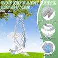thumbnail image 2 of Uxcell 6-Pack Bird Repellent Spiral Reflectors, 17.8" Plastic Hanging Reflective Bird Deterrent Device [Silver Tone, Dots], 2 of 6