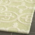 thumbnail image 3 of SAFAVIEH Cambridge Kimberly Geometric Wool Runner Rug, Light Green/Ivory, 2'6" x 12', 3 of 7