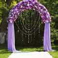 thumbnail image 6 of 1Pc/2Pcs 70*550cm Elastic Chiffon Arch Drapery For Wedding Decoration Stage Background Cloth Gauze Curtain, 6 of 8