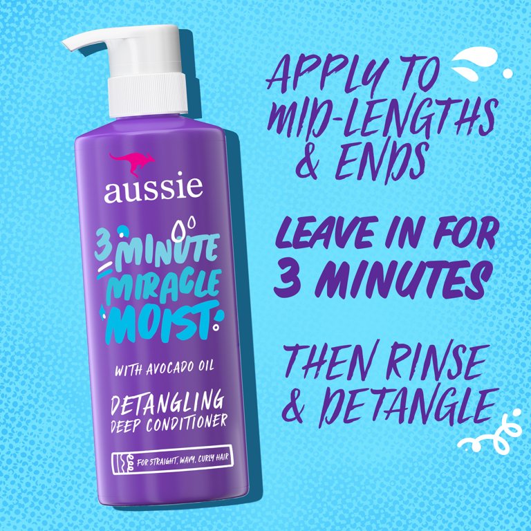 Aussie 3 Minute Miracle Deep Conditioner, Moist & Detangling