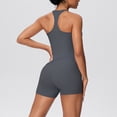 thumbnail image 6 of Workout Sets for Women Spaghetti Strap Racerback Tank Tops and High Waist Shorts 2 Piece Gym Yoga Running Sets Tracksuit, 6 of 6