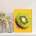 thumbnail image 2 of Fresh Kiwi Fruit Slice Canvas Print Wall Art Kitchen Decor for Cafe Restaurant Bar Dining Room Home, 2 of 8