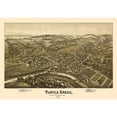 thumbnail image 3 of Fowler 24x18 Black Modern Framed Museum Art Print Titled - Turtle Creek Pennsylvania - Fowler 1897, 3 of 5
