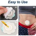 thumbnail image 4 of 60 Pcs Self-Adhesive Castor Oil Patches, Castor Oil Pack Wrap for Belly Button, High Water Absorption Pads Waterproof Oil-Proof Belly Button Patch, 4 of 6