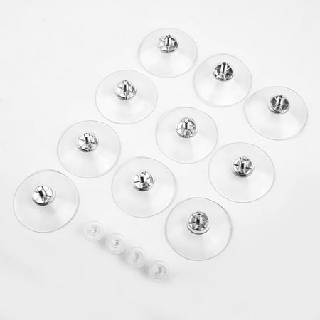 

Yohoo 41mm Thumb Screw Clear Suction Cups White-Nut Rubber Suckers Suction Cup