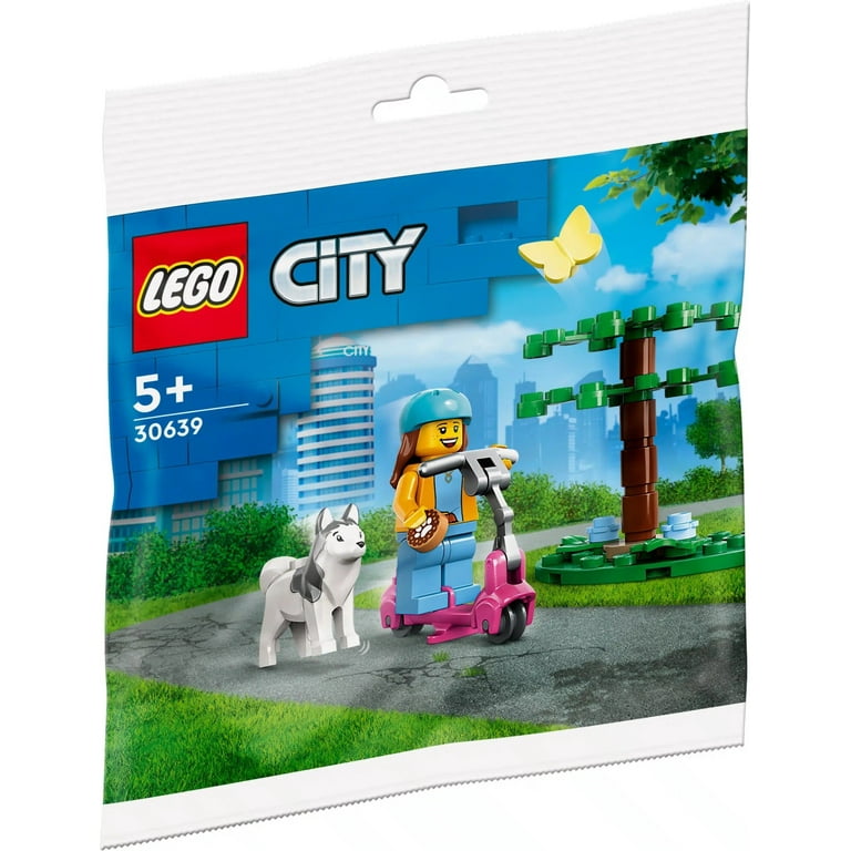 LEGO, City Dog Park Scooter Building Kit, 30639, 24-Piece Set