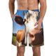 thumbnail image 1 of Fotbe Blue Sky Meadow Cute Cow Trajes de Baño Estampados para Hombre, Shorts de Verano de Secado Rápido, Ropa de Playa, Bañadores-Large, 1 of 6