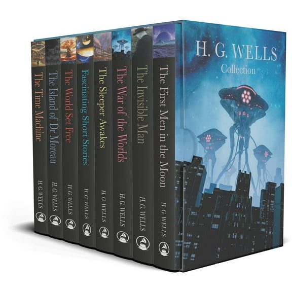 H. G. Wells Collection 8 Books Box Set (The War of the Worlds, Time Machine, Invisible Man, Island of Doctor Moreau & More