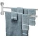 thumbnail image 2 of Toallero con Accesorios Base de Aleación de Zinc Baño Colgador de Toallas Montado en la Pared Estante Abatible Giratorio, 2 of 4
