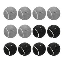12 Pcs Precut Walkers Tennis Balls, Universal Precut Glide Balls Walkers Accessories Glides, Grey/Black