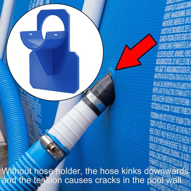 Soporte de tubo para montaje de salida de manguera de piscina sobre el suelo Intex con 2 abrazaderas (azul) Ndcxsfigh Nuevos Originales